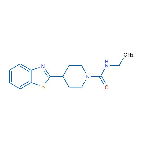 4-(1,3-Benzothiazol-2-yl)-N-ethylpiperidine-1-carboxamide 1g