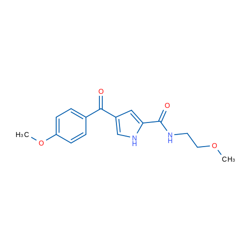 4-(4-Methoxybenzoyl)-N-(2-methoxyethyl)-1H-pyrrole-2-carboxamide 1g