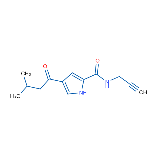 4-(3-Methylbutanoyl)-N-(prop-2-yn-1-yl)-1H-pyrrole-2-carboxamide 1g
