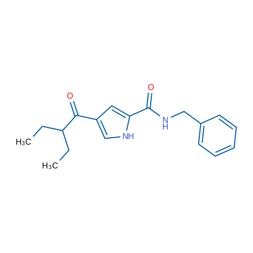 N-Benzyl-4-(2-ethylbutanoyl)-1H-pyrrole-2-carboxamide 1g