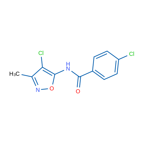 4-Chloro-N-(4-chloro-3-methyl-1,2-oxazol-5-yl)benzamide 100mg