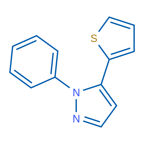1-Phenyl-5-(thiophen-2-yl)-1H-pyrazole 1g