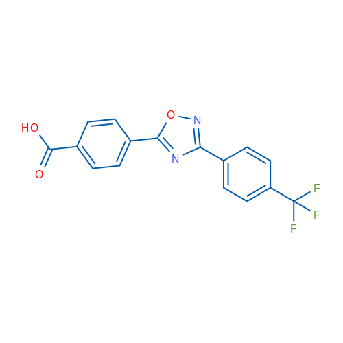 4-(3-(4-(Trifluoromethyl)phenyl)-1,2,4-oxadiazol-5-yl)benzoic acid 1g