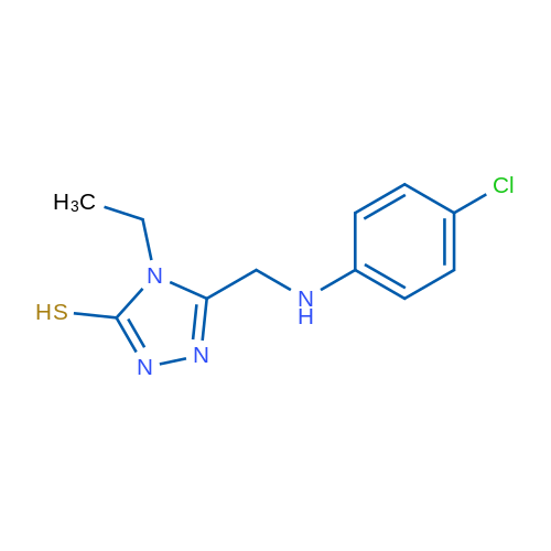 5-(((4-Chlorophenyl)amino)methyl)-4-ethyl-4H-1,2,4-triazole-3-thiol 1g