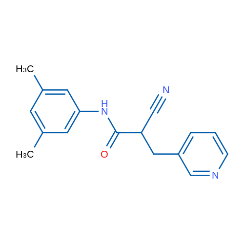2-Cyano-N-(3,5-dimethylphenyl)-3-(pyridin-3-yl)propanamide 1g