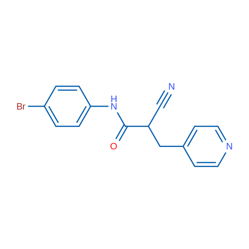 N-(4-Bromophenyl)-2-cyano-3-(pyridin-4-yl)propanamide 1g