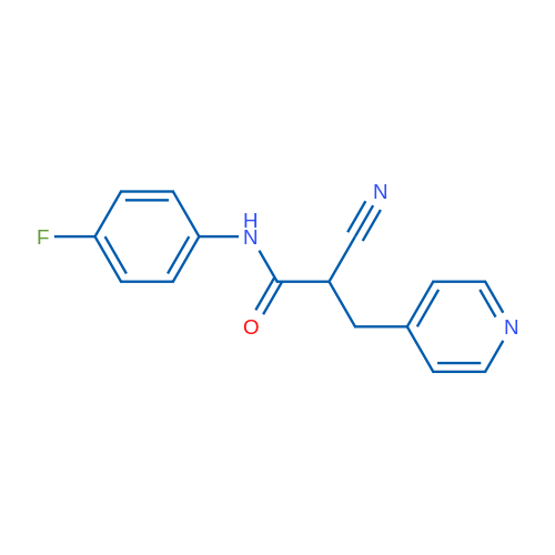 2-Cyano-N-(4-fluorophenyl)-3-(pyridin-4-yl)propanamide 1g