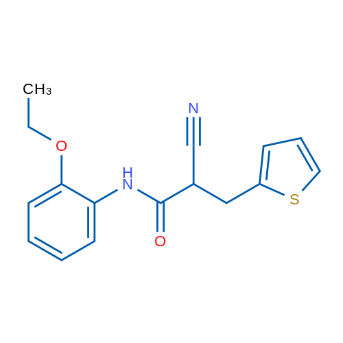 2-Cyano-N-(2-ethoxyphenyl)-3-(thiophen-2-yl)propanamide 1g