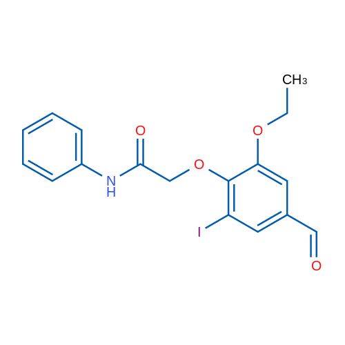 2-(2-Ethoxy-4-formyl-6-iodophenoxy)-n-phenylacetamide 5g
