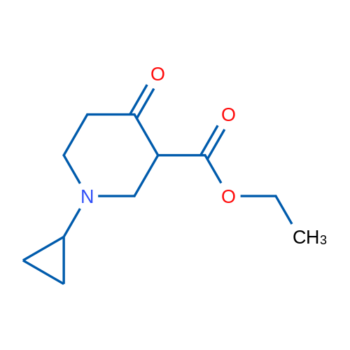Ethyl 1-cyclopropyl-4-oxopiperidine-3-carboxylate 1g