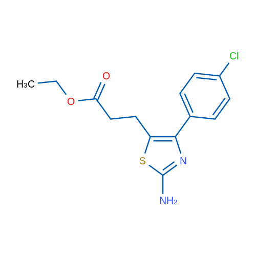 Ethyl 3-(2-amino-4-(4-chlorophenyl)thiazol-5-yl)propanoate 1g