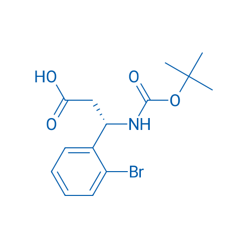 (S)-3-(2-Bromophenyl)-3-((tert-butoxycarbonyl)amino)propanoic acid 100mg