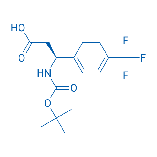 (S)-3-((tert-Butoxycarbonyl)amino)-3-(4-(trifluoromethyl)phenyl)propanoic acid 250mg