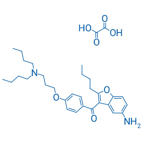 (5-Amino-2-butylbenzofuran-3-yl)(4-(3-(dibutylamino)propoxy)phenyl)methanone oxalate 250mg