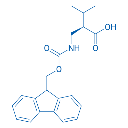 Fmoc-(R)-2-(Aminomethyl)-3-methylbutanoic acid 100mg
