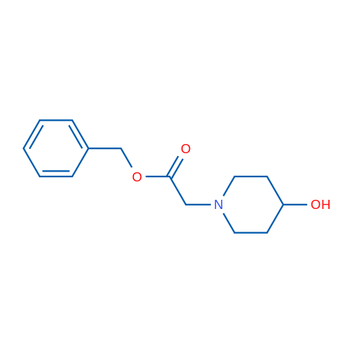 Benzyl 2-(4-hydroxypiperidin-1-yl)acetate 250mg