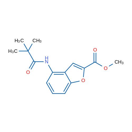 Methyl 4-pivalamidobenzofuran-2-carboxylate 1g