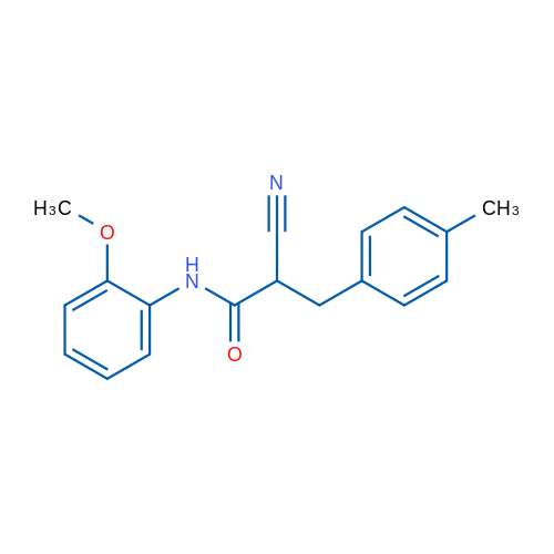 2-Cyano-N-(2-methoxyphenyl)-3-(4-methylphenyl)propanamide 1g
