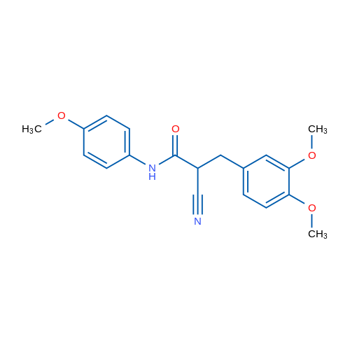 2-Cyano-3-(3,4-dimethoxyphenyl)-N-(4-methoxyphenyl)propanamide 1g