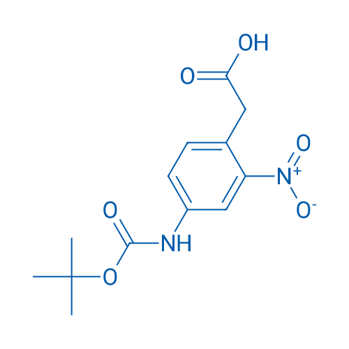 2-(4-((tert-Butoxycarbonyl)amino)-2-nitrophenyl)acetic acid 1g