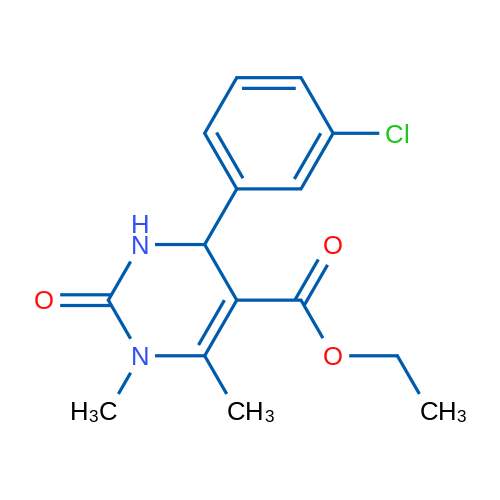 Ethyl 4-(3-chlorophenyl)-1,6-dimethyl-2-oxo-1,2,3,4-tetrahydropyrimidine-5-carboxylate 1g