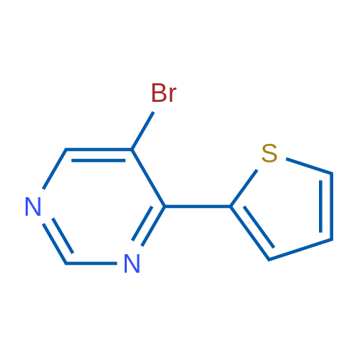 5-Bromo-4-(thiophen-2-yl)pyrimidine 1g