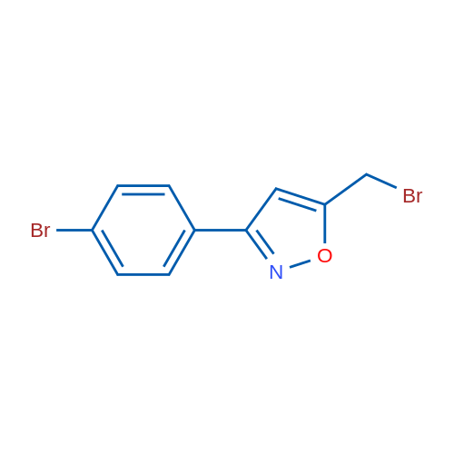 5-(Bromomethyl)-3-(4-bromophenyl)isoxazole 1g