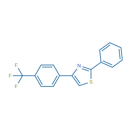 2-Phenyl-4-(4-(trifluoromethyl)phenyl)thiazole 1g