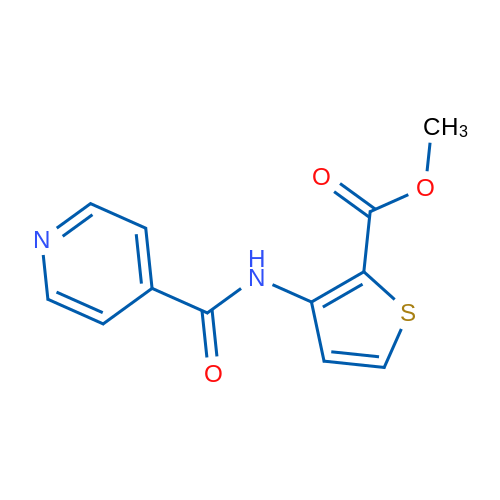Methyl 3-(isonicotinamido)thiophene-2-carboxylate 1g
