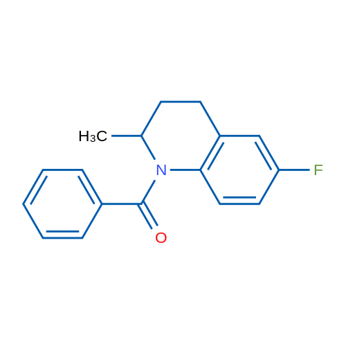 1-Benzoyl-6-fluoro-2-methyl-1,2,3,4-tetrahydroquinoline 1g