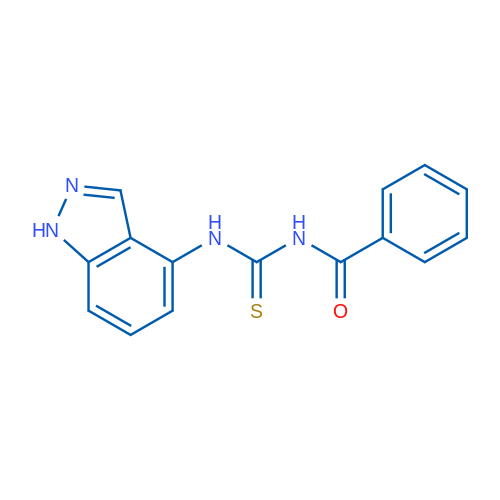 1-Benzoyl-3-(1H-indazol-4-yl)thiourea 1g