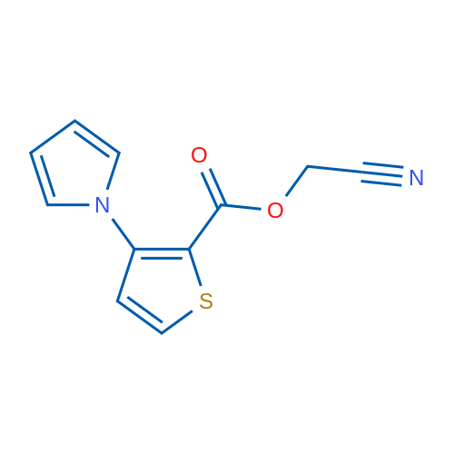 Cyanomethyl 3-(1H-pyrrol-1-yl)thiophene-2-carboxylate 1g