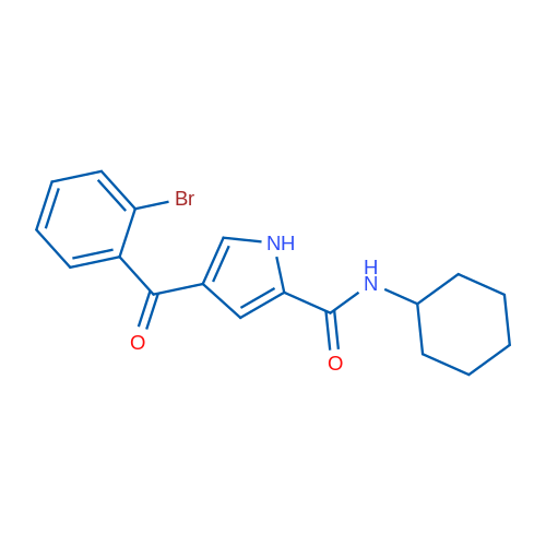 4-(2-Bromobenzoyl)-N-cyclohexyl-1H-pyrrole-2-carboxamide 1g