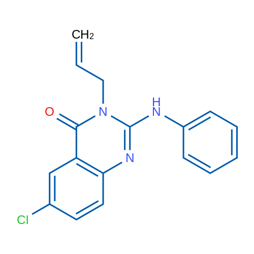 3-Allyl-6-chloro-2-(phenylamino)quinazolin-4(3H)-one 1g