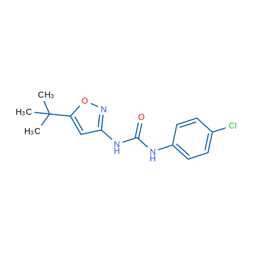 1-(5-(tert-Butyl)isoxazol-3-yl)-3-(4-chlorophenyl)urea 1g