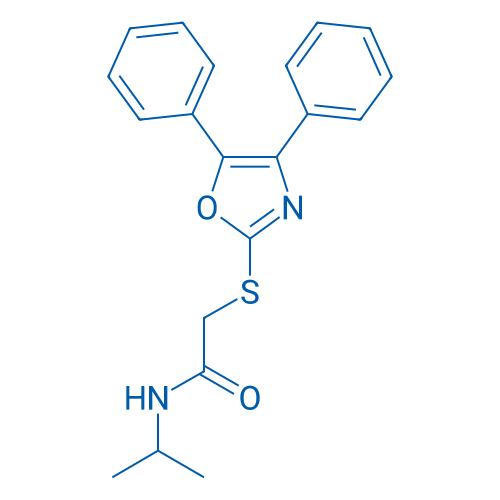 2-((4,5-Diphenyloxazol-2-yl)thio)-N-isopropylacetamide 250mg