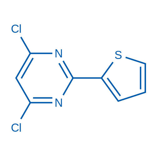 4,6-Dichloro-2-(thiophen-2-yl)pyrimidine 5g