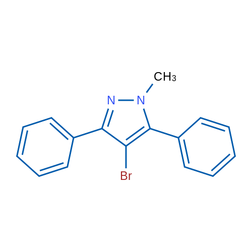 4-Bromo-1-methyl-3,5-diphenyl-1H-pyrazole 1g
