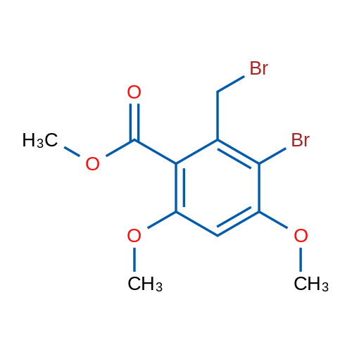 Methyl 3-bromo-2-(bromomethyl)-4,6-dimethoxybenzoate 1g