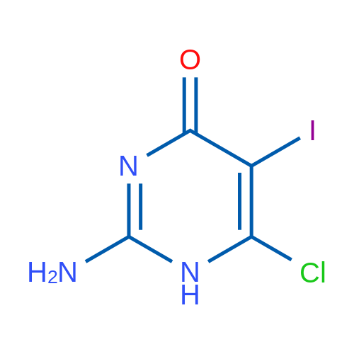 2-Amino-6-chloro-5-iodopyrimidin-4(1H)-one 1g