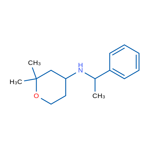 2,2-Dimethyl-N-(1-phenylethyl)tetrahydro-2H-pyran-4-amine 1g