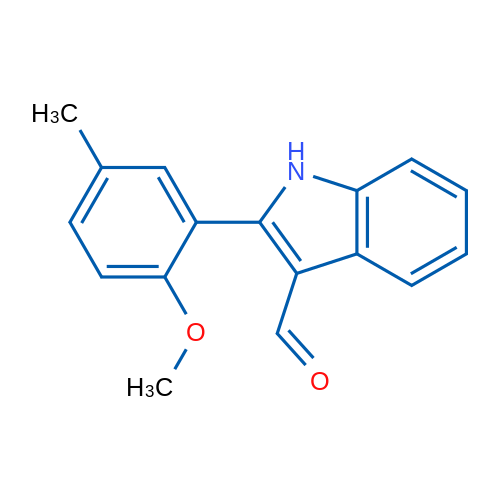 1H-Indole-3-carboxaldehyde, 2-(2-methoxy-5-methylphenyl)- 1g