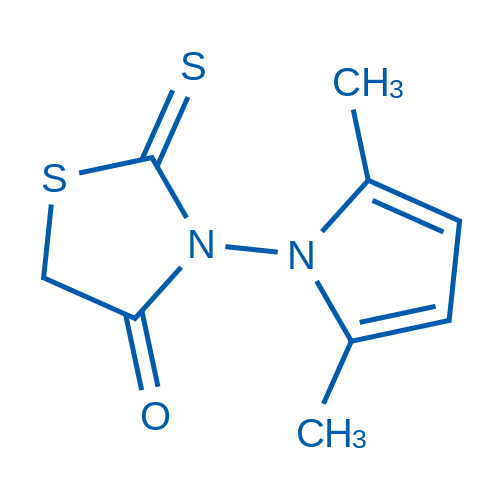 3-(2,5-Dimethyl-1H-pyrrol-1-yl)-2-thioxothiazolidin-4-one 250mg