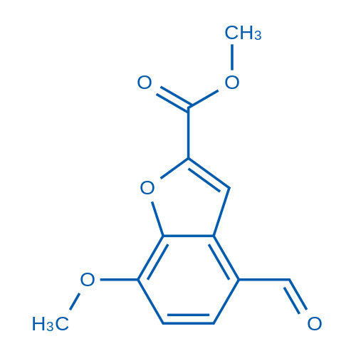 Methyl 4-formyl-7-methoxy-1-benzofuran-2-carboxylate 50mg
