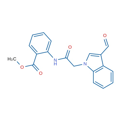 Methyl 2-(2-(3-formyl-1H-indol-1-yl)acetamido)benzoate 1g