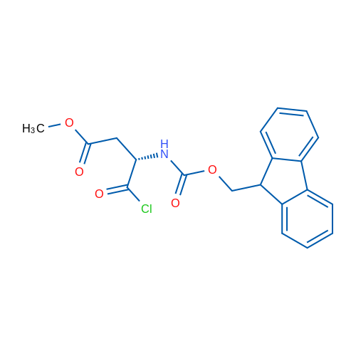 Methyl (S)-3-((((9H-fluoren-9-yl)methoxy)carbonyl)amino)-4-chloro-4-oxobutanoate 5g