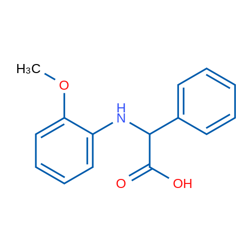 2-((2-Methoxyphenyl)amino)-2-phenylacetic acid 1g