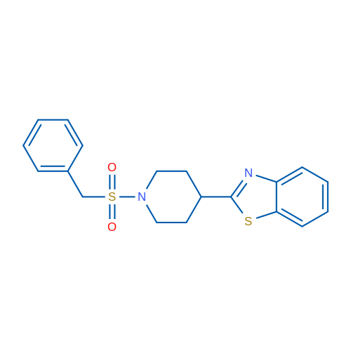 2-(1-Phenylmethanesulfonylpiperidin-4-yl)-1,3-benzothiazole 1g