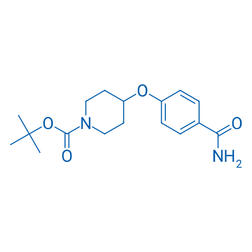 tert-Butyl 4-(4-carbamoylphenoxy)piperidine-1-carboxylate 100mg