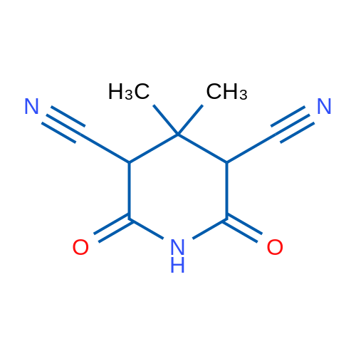 4,4-Dimethyl-2,6-dioxopiperidine-3,5-dicarbonitrile 5g